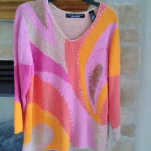Vintage Crazy Horse Embellished Sweater